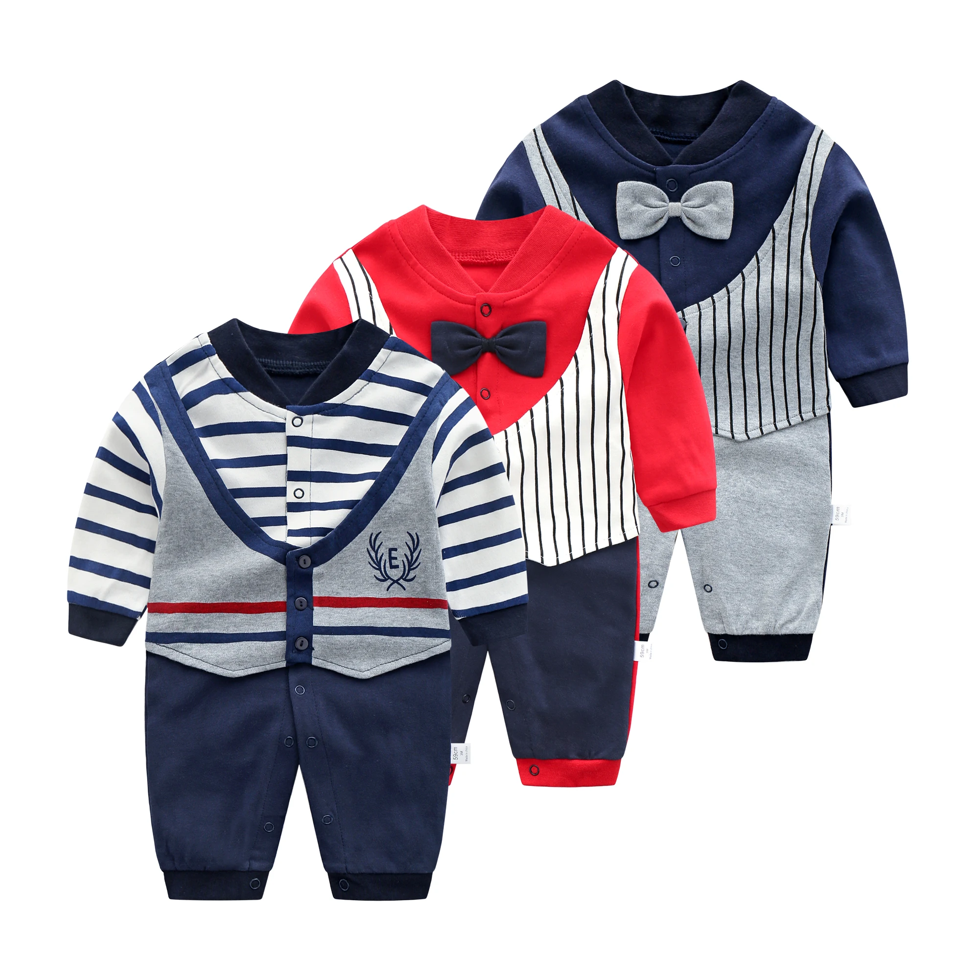 New Style Baby Clothes Set Cotton Long Sleeve Gentleman Newborn Baby