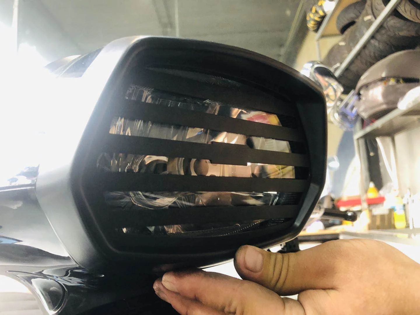 Headlight Protective Cover Motorcycle Accessories Aluminum Alloy Frame