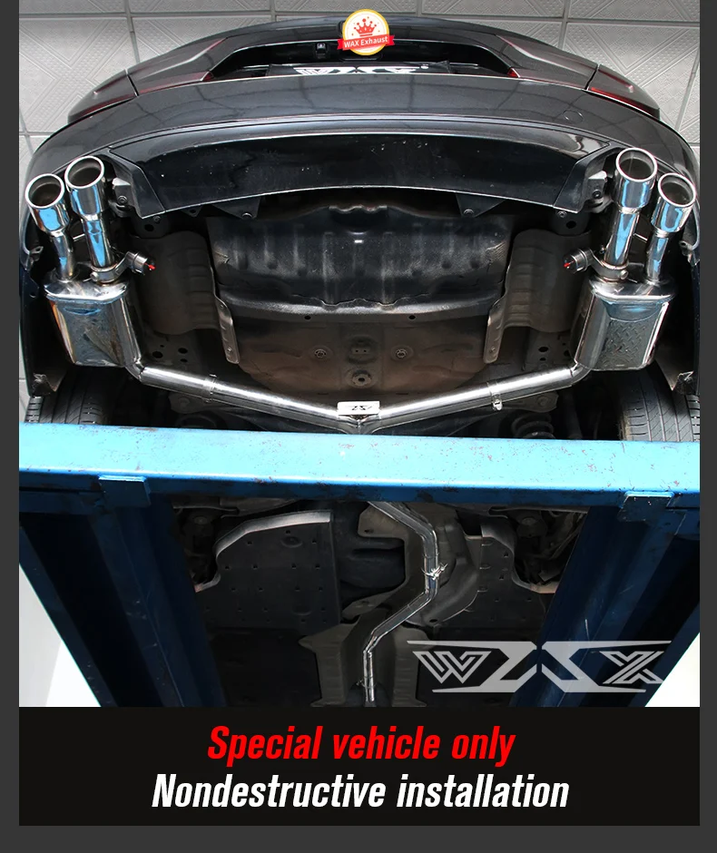 Catback Exhaust Pipe System Downpipe for Honda Accord 9/9.5/10 Generation 2013-2022 Stainless Steel Catback Exhaust Downpipe