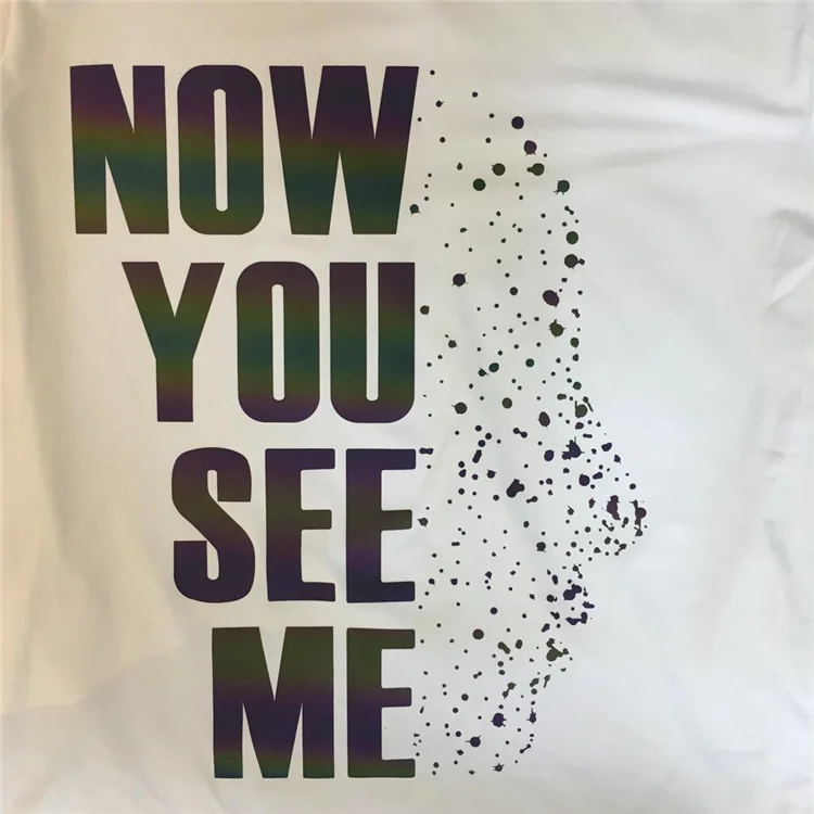 iridescent reflective logo