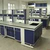 Free Standing L Shape Dental Hexagonal Lab Bench With Epoxy Resin Lab Bench Top