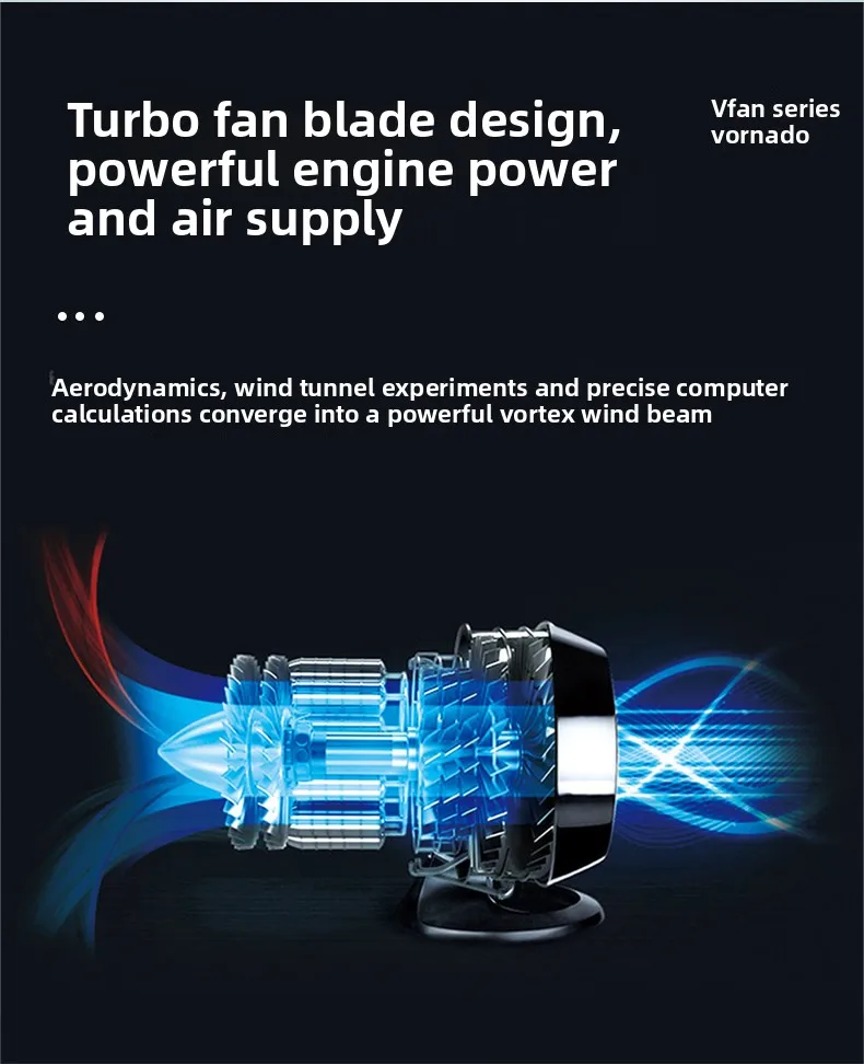 Table Fans, VFANA, 2W, metal - detail 6