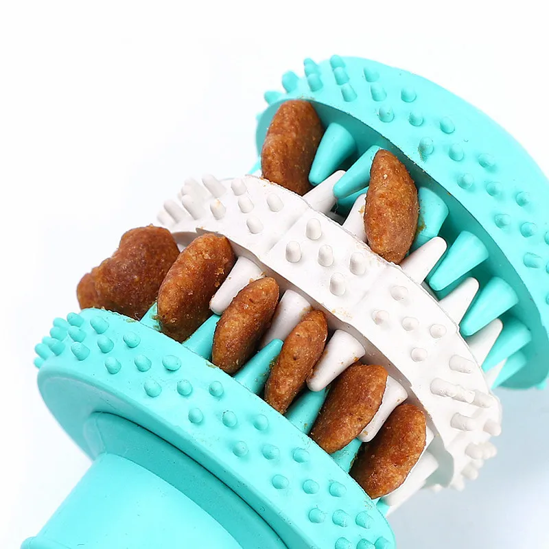 便宜的宠物玩具磨牙棒咬橡胶哑铃形狗咀嚼玩具咀嚼骨健康牙齿棒