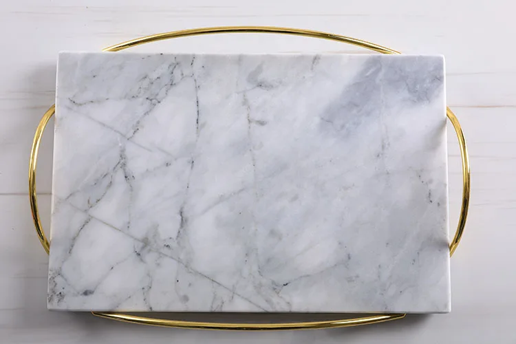 Marble Tray with Handles