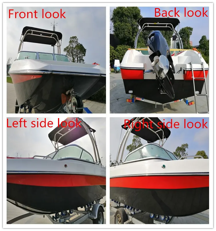 New condition CE certificate 5.8m speed motor yachts boat fibre fishing boat