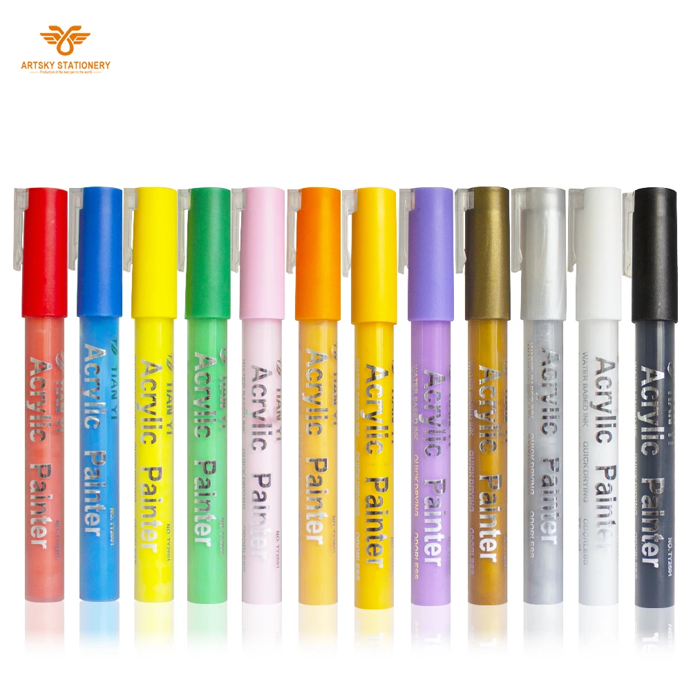 newest multi-color write smoothly permanent acrylic