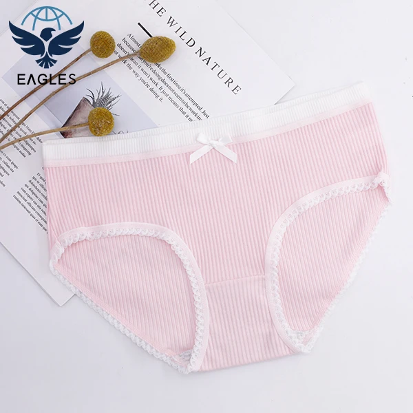 Hot Selling Women's Cotton Panties High Quality Striped Underwear For ...