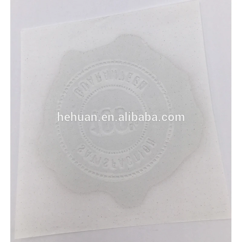 Metallic Paper Sticker Gold Foil Custom Logo Embossing Label Sticker