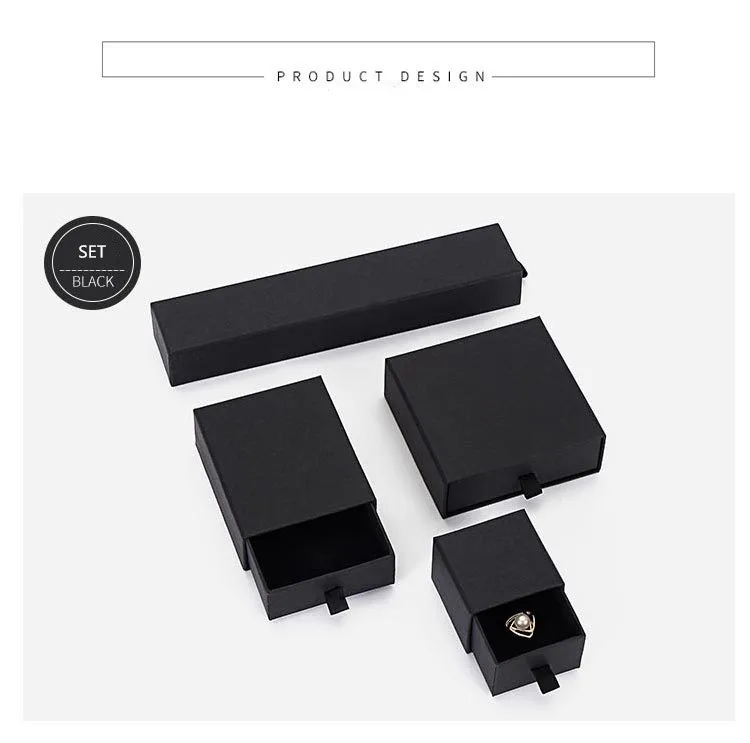 Thick Black Paper Necklace Ring Earring Bracelet Jewelry Packaging Box Custom Jewelry Box Drawing Package Buy Paper Jewelry Box Custom Jewelry Box Drawing Box Package Product On Alibaba Com