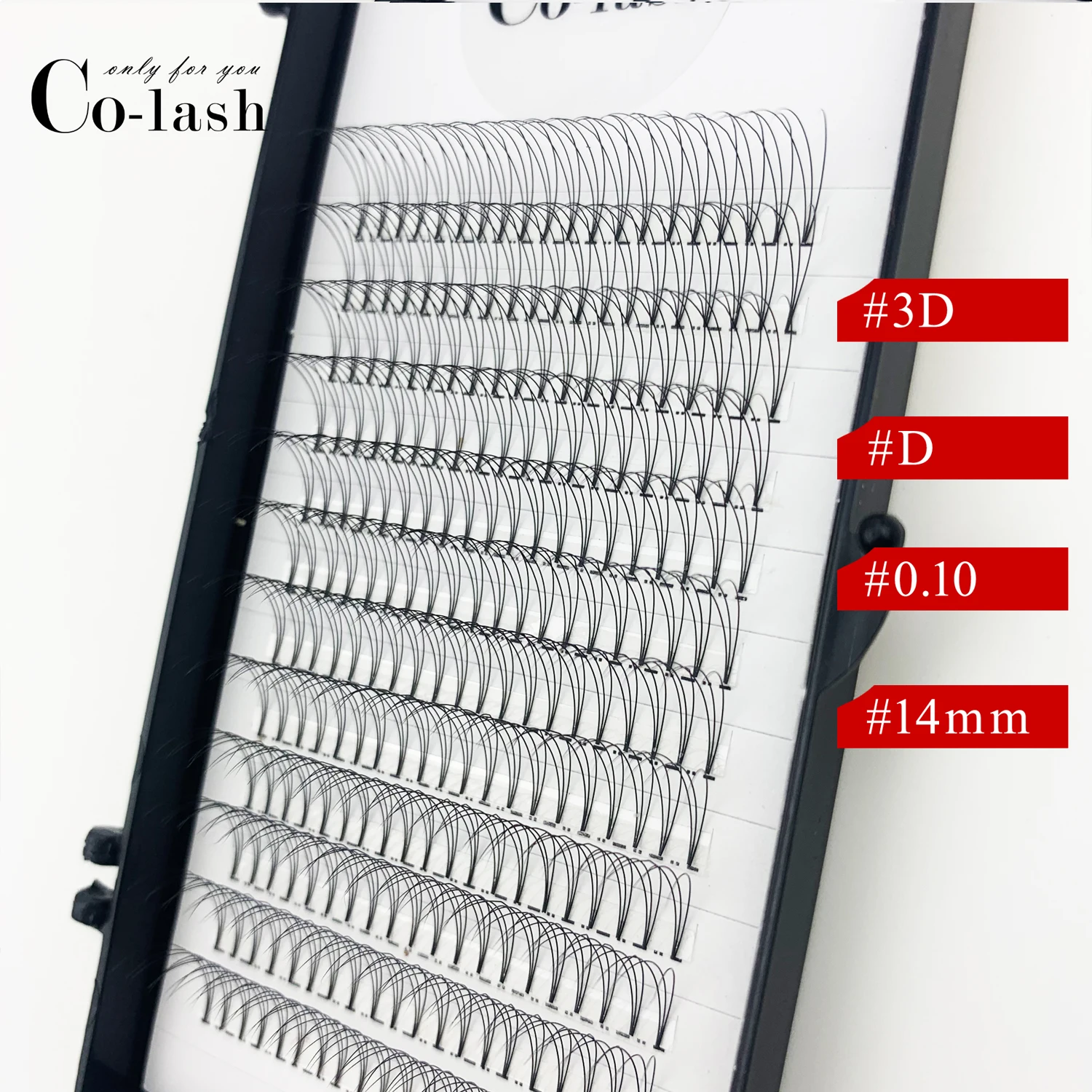 100% Mink Eyelash Extension 3d Pre Glued Pre Made Fan