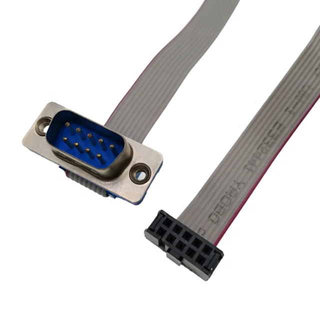 5 Connettori D-Sub IDC A 9 Pin Femmina Per Cavo Piatto, Blu, 2 File