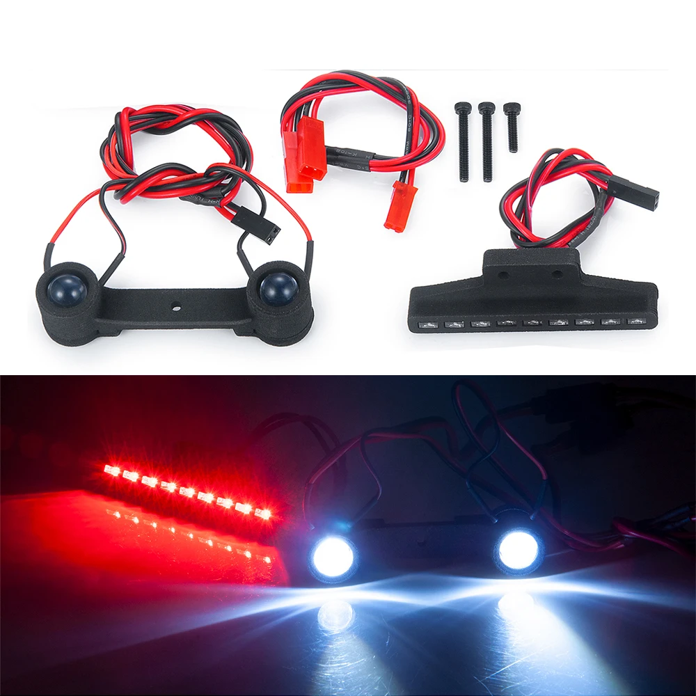 Front&rear Led Lights Headlight Tail Lights For Erevo 1/16 Brushless