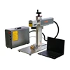 500mm 800mm Movable Column 20w 30w 50w 3d laser marking machine metal paper plastic fiber laser marking machine price