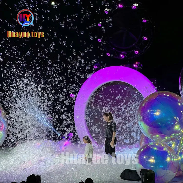 Rainbow PVC Inflatable Mirror Ball for Stage Performance Advertising ...