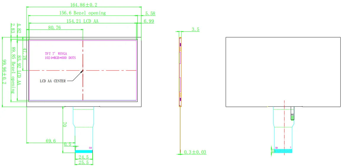 wsvga tft lcd white screen quotation