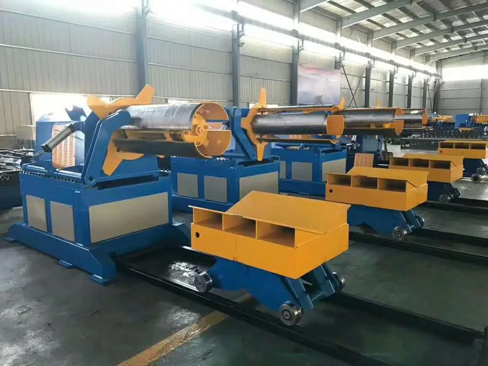Automatic Steel Sheet Decoiling Machine/Hydraulic Decoiler with Trolley