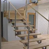 Stainless Steel Swageless Vertical Wire Cable Car Stair Case Die Casting Cement Ceramic U Channel Clothes Collapsible Railing