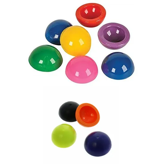 Promotional Gift Custom Print Rubber Jump Pop Up Half Popper Ball Toys