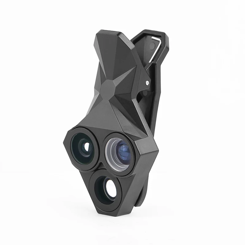 Cell Phone Camera Lens 16.5mm 0.65x Hd Wide Angle Lens 20x Macro 3 In 1