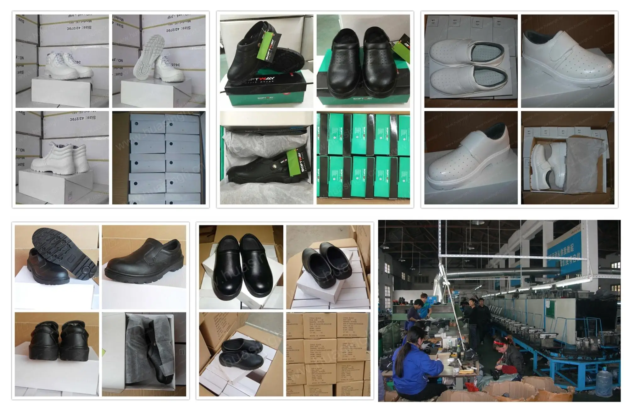 Zk,White Low Cut Antihit Food Factory Safety Shoes Lace Up Slip Resistant Comfy Cleaner Work