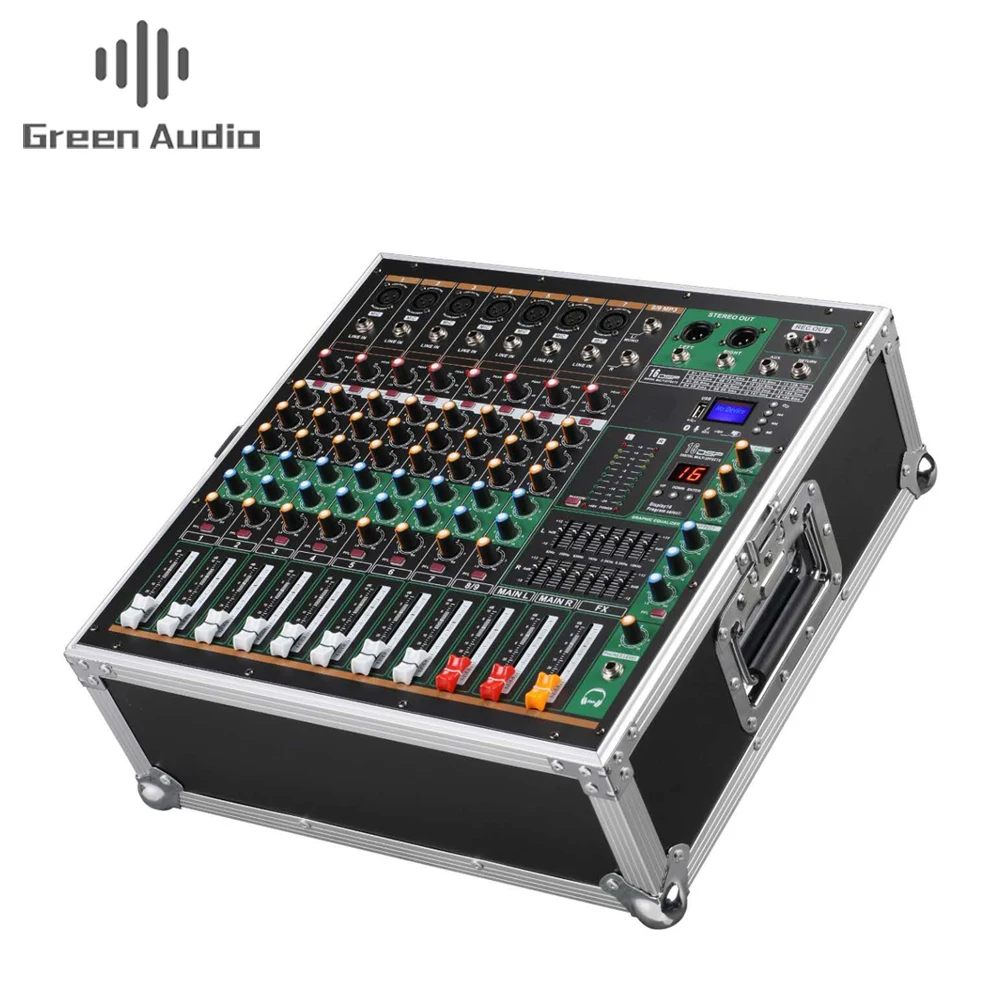 GAX-MK280 Green Audio Portable Mixer - High Power & 8 Channels