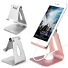 AICOO Universal Handsfree Mobile Tablet Desktop Kickstand Portable Adjustable Foldable Metal Bottom Silicone Pad Phone Holder