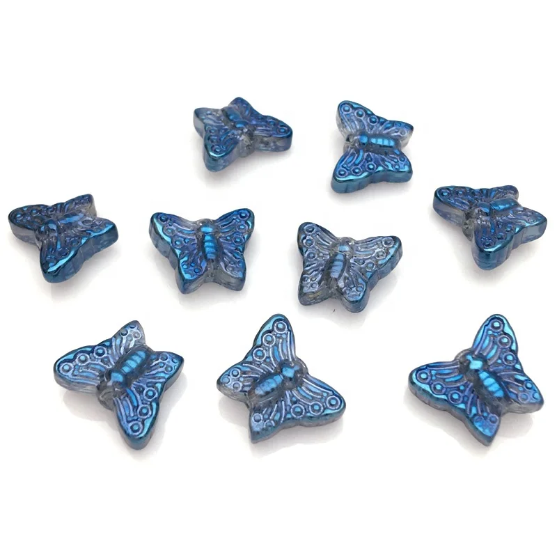 15MM Crystal butterfly beads  for jewelry making DIY glass fashion beads for bracelet and earring accessories manufacture