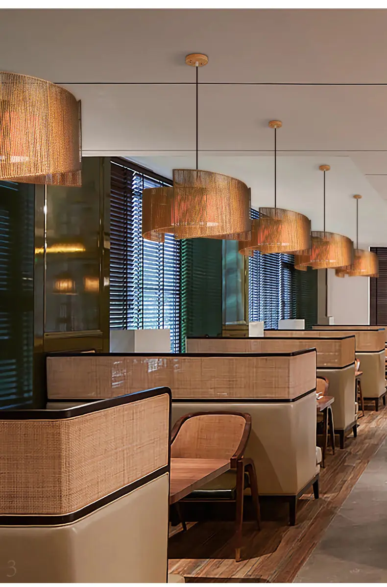 product dining room chinese style suspended chandelier hemp rope for hotel restaurant banquet hall private room creative design china-3