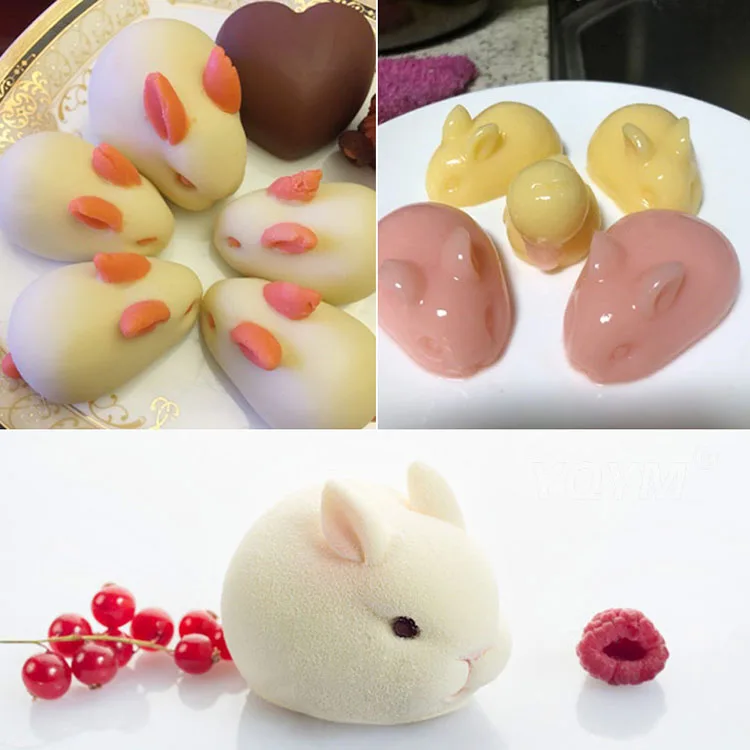 Nouvelle Belle 6 Cavite Lapin Gateau Pudding A La Gelee De Moules Pour Dessert Francais Offre Speciale Decoration De Paques 3d Lapin Silicone Mousse Moule Buy Moule De Lapin Moule De Silicone