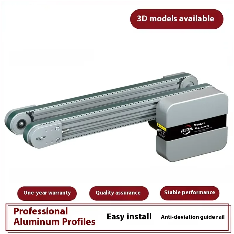 Precision Small Aluminum Synchronous Belt Conveyor Double-Row Micro for Automated Complete Factory Assembly Line Heat Sink supplier