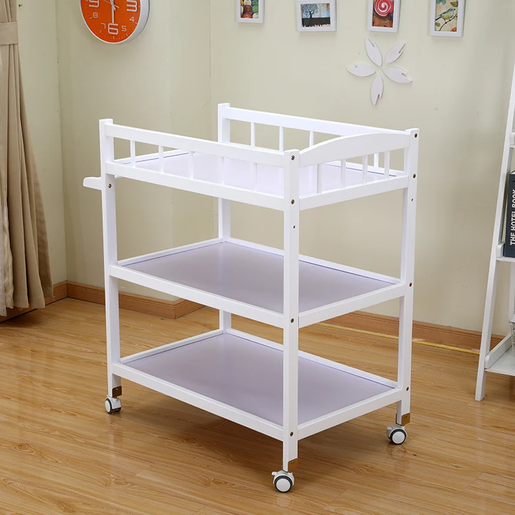 Solid Wood Big Space Baby Diaper Changing Table Buy Changing Table