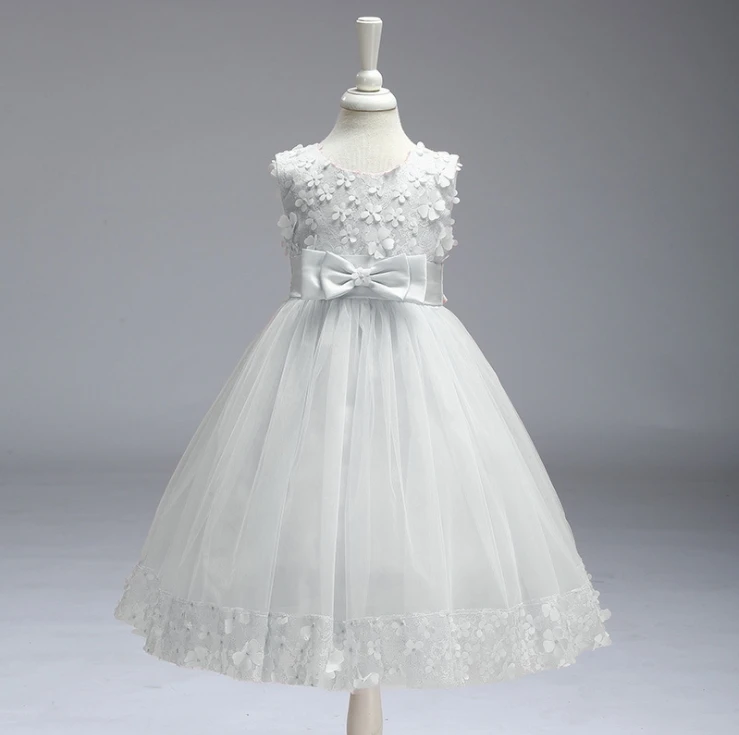 Girl flower princess dress with sequins for child wedding dress