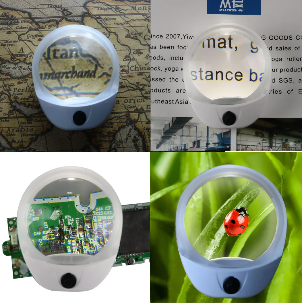 Rechargeable Usb Desktop High Magnification Reading Magnifier 10x