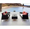 Casual patio furniture outdoor seating sets cane balcony sofa set