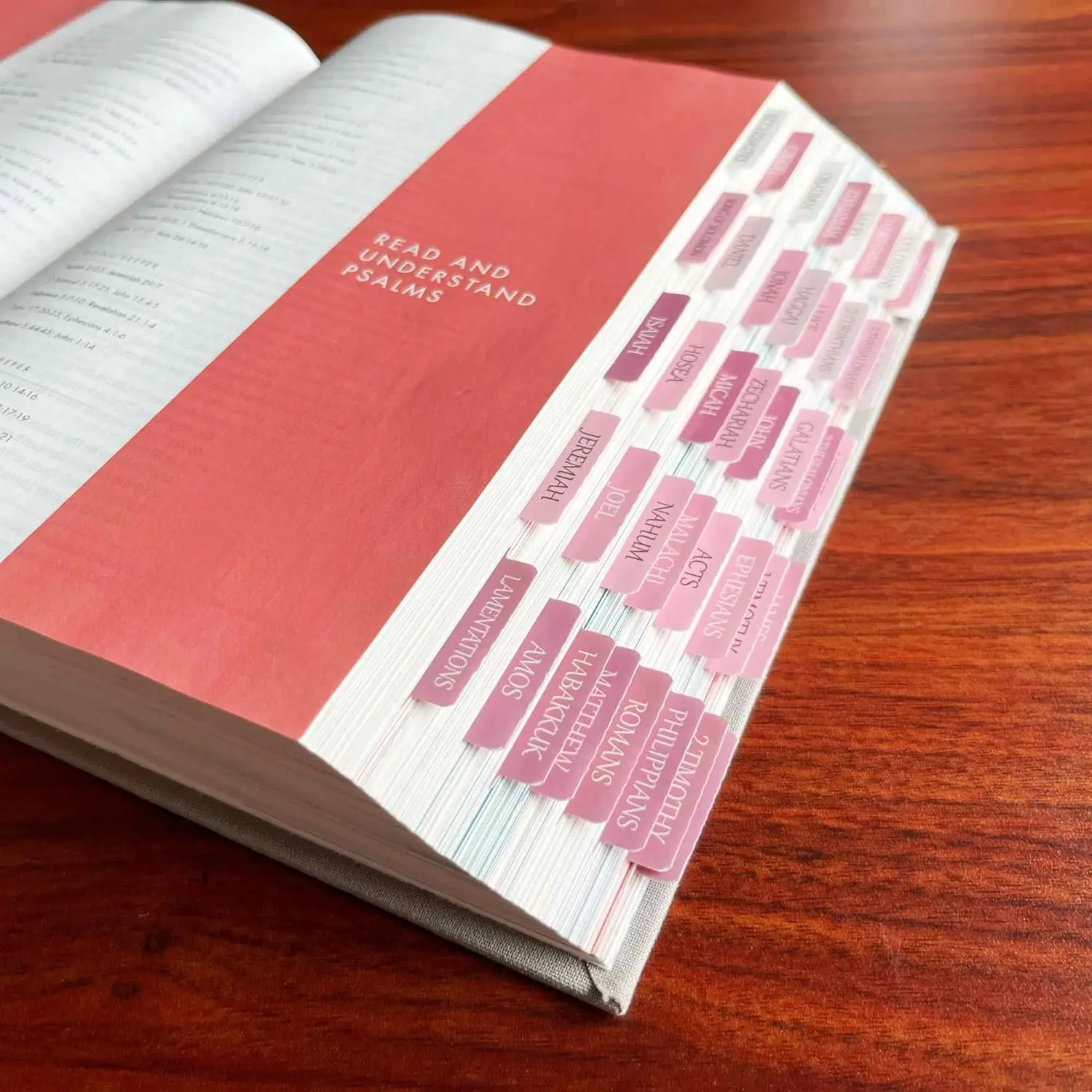 Custom Laminated Bible Personalized Bible Journaling Tabs,66 Book Tabs