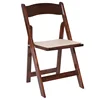 Wholesale Fruitwood Color Wood Padded Folding Camping Chairs
