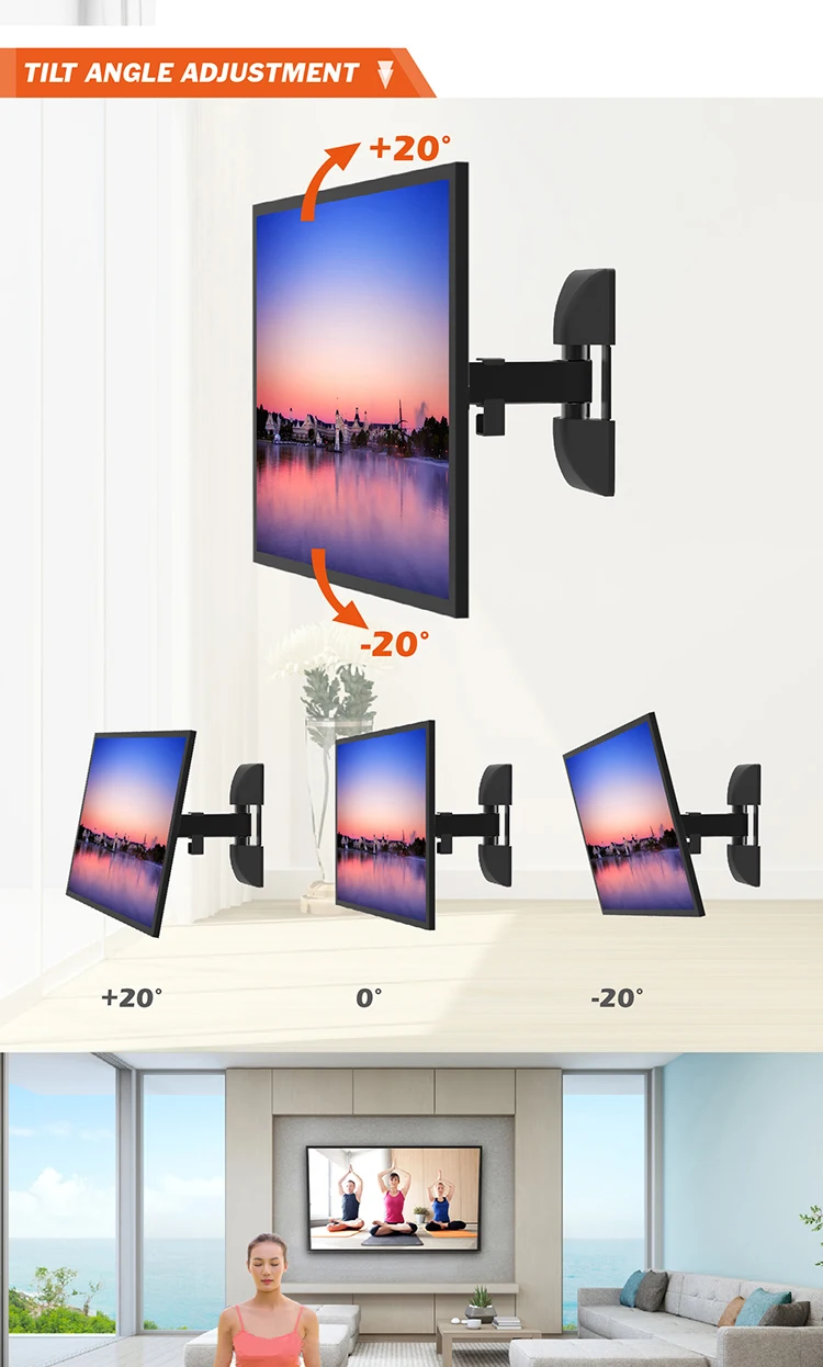 Removable Bracket Tv Wall Mount Crt Tv Bracket 1742 Inch Tvs And