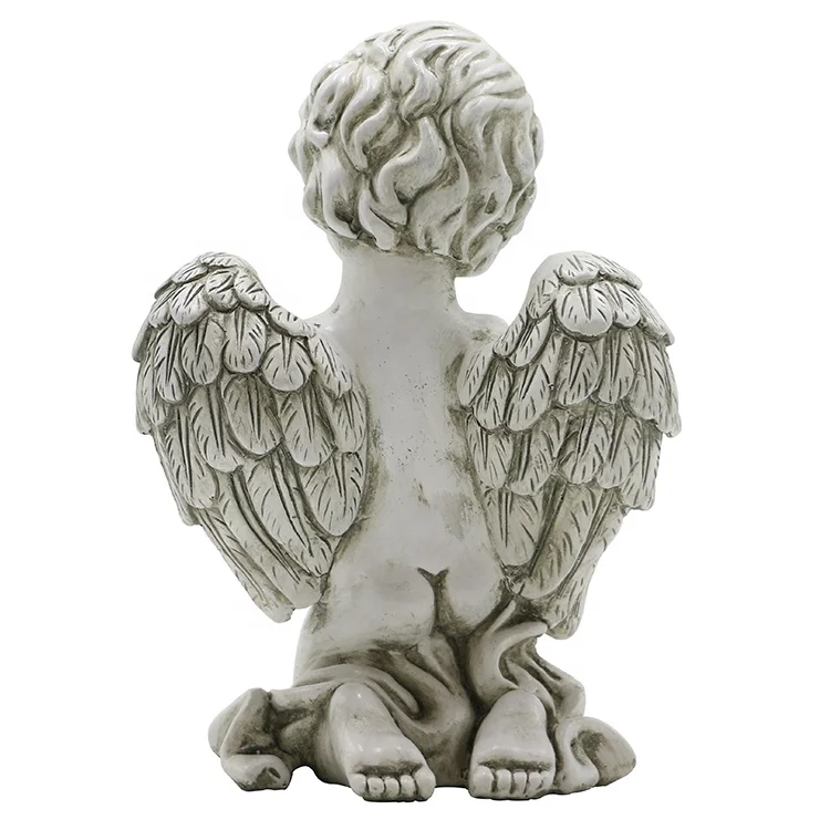 Memorial Figurines Wholesale Wings Kneeling Praying Cemetery Angel ...