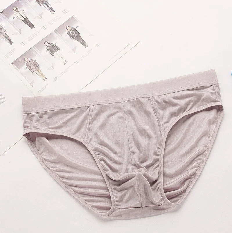 Man Boxer Quick Dry Silk 100% Underpants Breathable Underwear - Buy Man ...