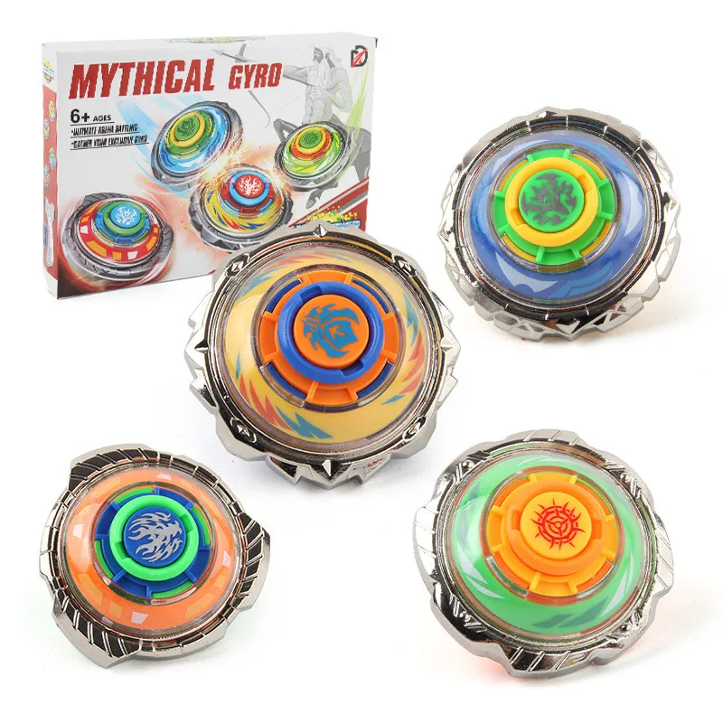 
Burst Gyro Toy Alloy Battle Burst Gyro Set Toy Double Battle Gyro Metal Spinning Top with Launcher 