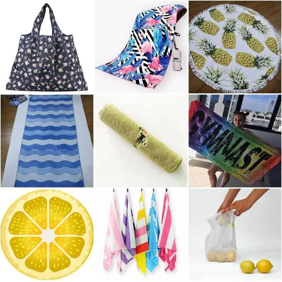 Recycled Microfiber Printed Beach Towel Made From Recycled Fabric Buy