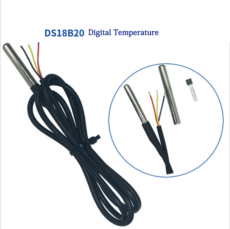 Waterproof DS18B20 Temperature Sensor with Customized Probe and Cable