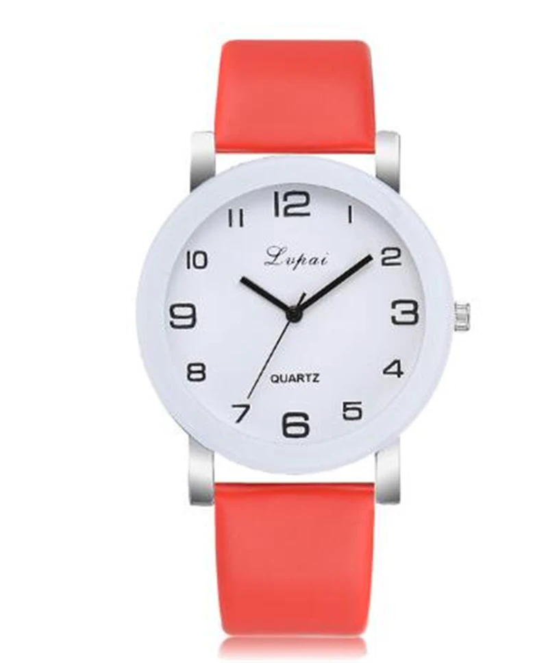 时尚简单石英手表运动皮革为妇女