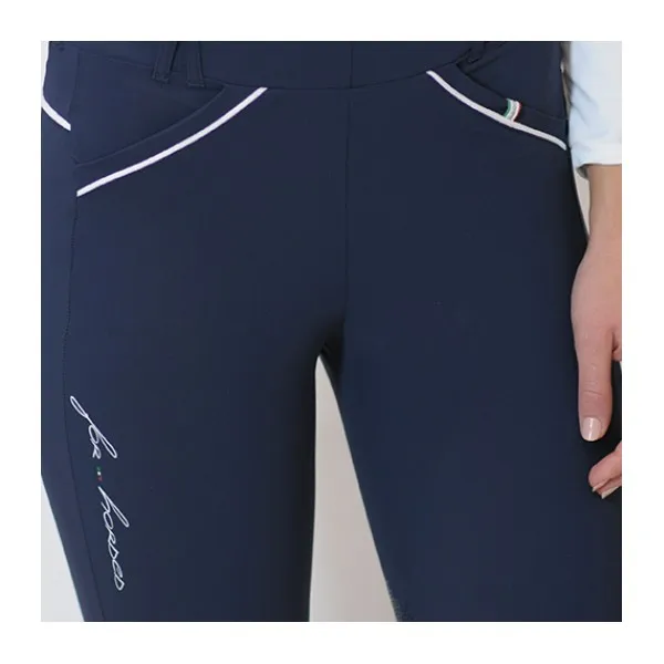 Horse Women Active Silicone Grip Full Seat Riding Pants Equestrian