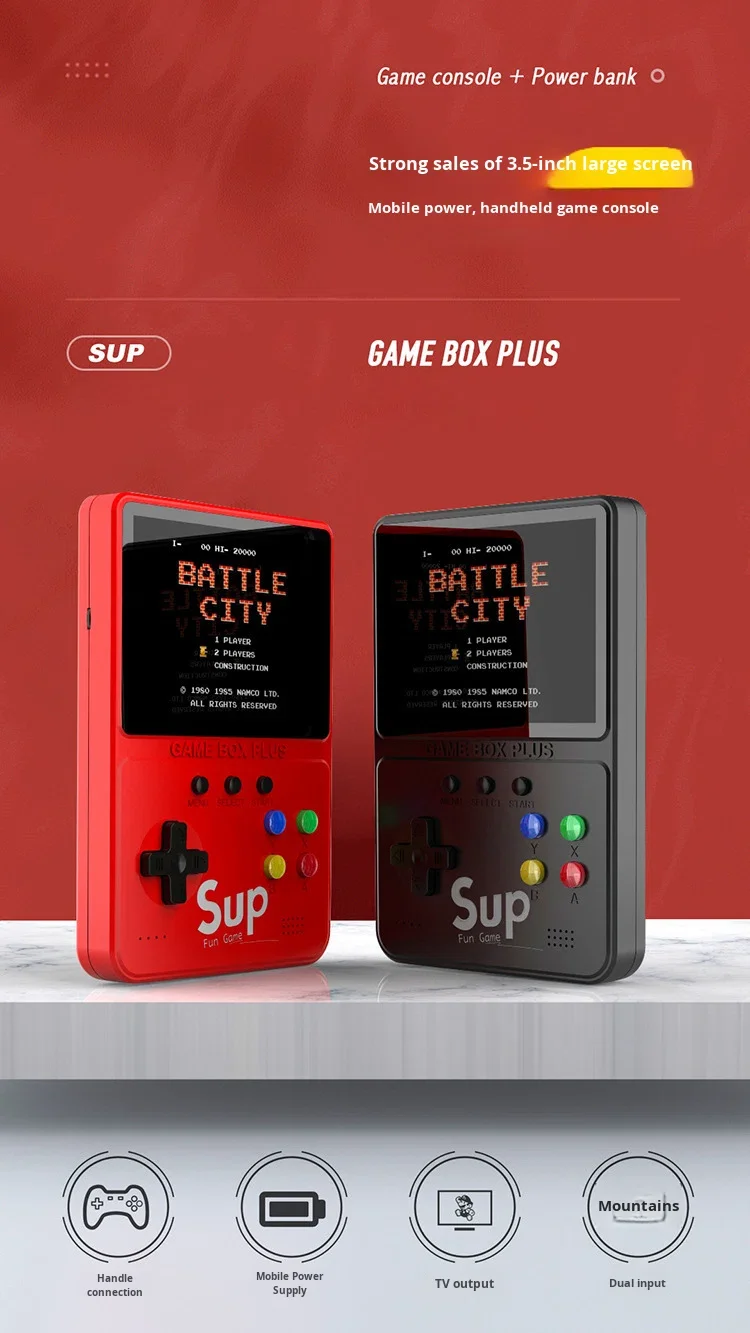 400 Built-in Classic Games, Portable Mini Console with HD Color Screen ...