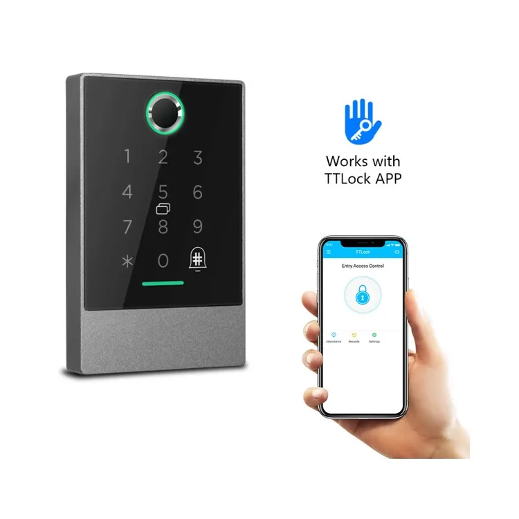 Biometric fingerprint rfid door access control system with tt lock app