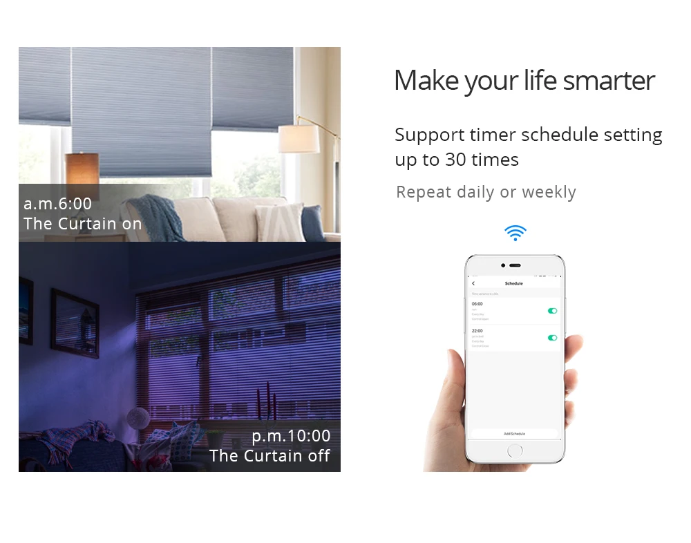Zemismart Smart Homekit Zigbee Roller Motor For 3538mm Tube Smart
