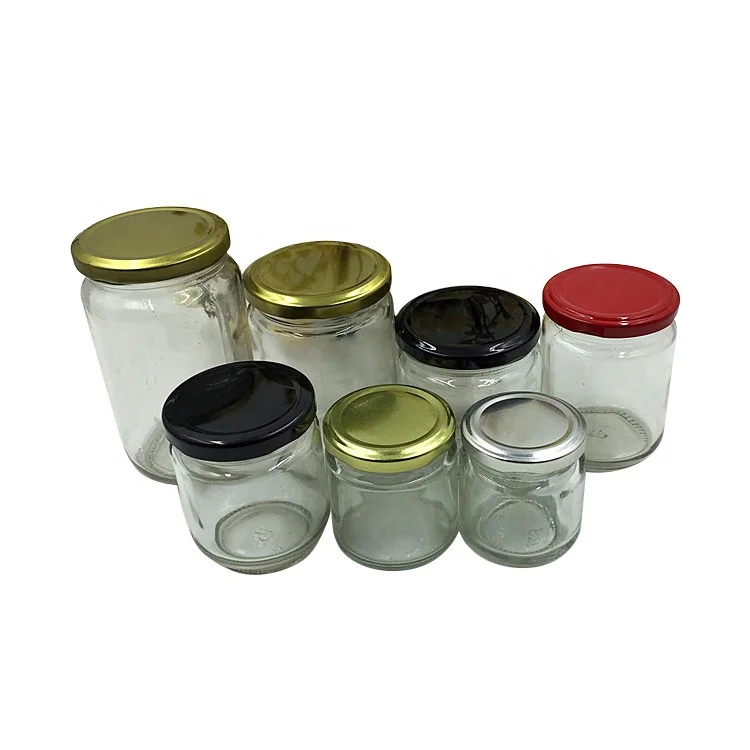 Stocked Round Canning Glass Jar For Sugar Oil Kitchen Food Cookie Well