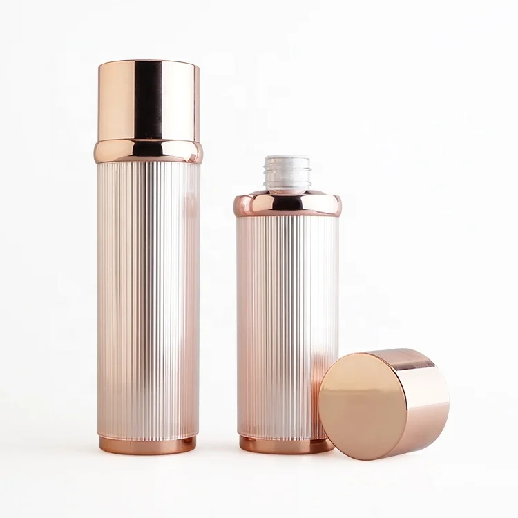 Rose Gold Plastic Cosmetic Bottles Skincare Packaging Containers Buy