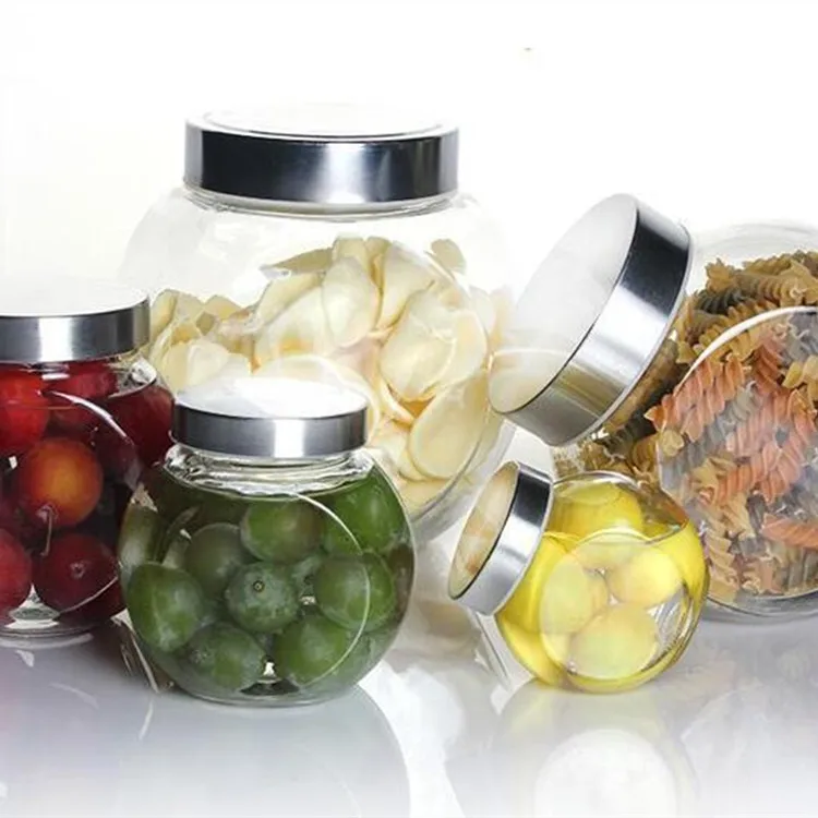 Tarro De Cristal Para Dulces De Navidad Con Tapa De Plástico/tarro De